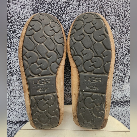 UGG Dakota Women's Slipper Chestnut Brown Leather Tie Size 7 - Picture 8 of 9